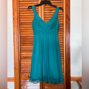 Teal sheer dress